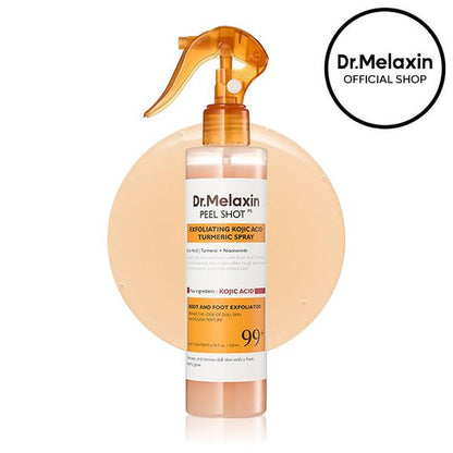 Revitalize Your Skin with Dr.Melaxin Peel Shot: Exfoliating Kojic Acid &amp; Turmeric Spray - 200Ml for Pore Clearing &amp; Repair