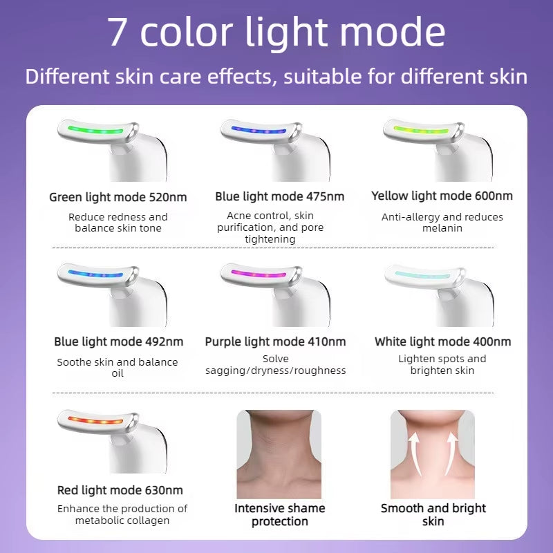 Revitalize Your Skin with the USB Facial Massager - EMS Photon Therapy for Neck and Facial Lifting, Double Chin Reduction, and Firming