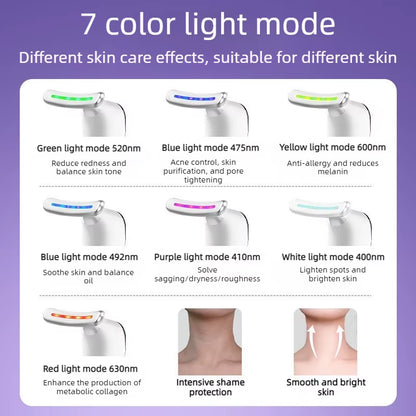 Revitalize Your Skin with the USB Facial Massager - EMS Photon Therapy for Neck and Facial Lifting, Double Chin Reduction, and Firming