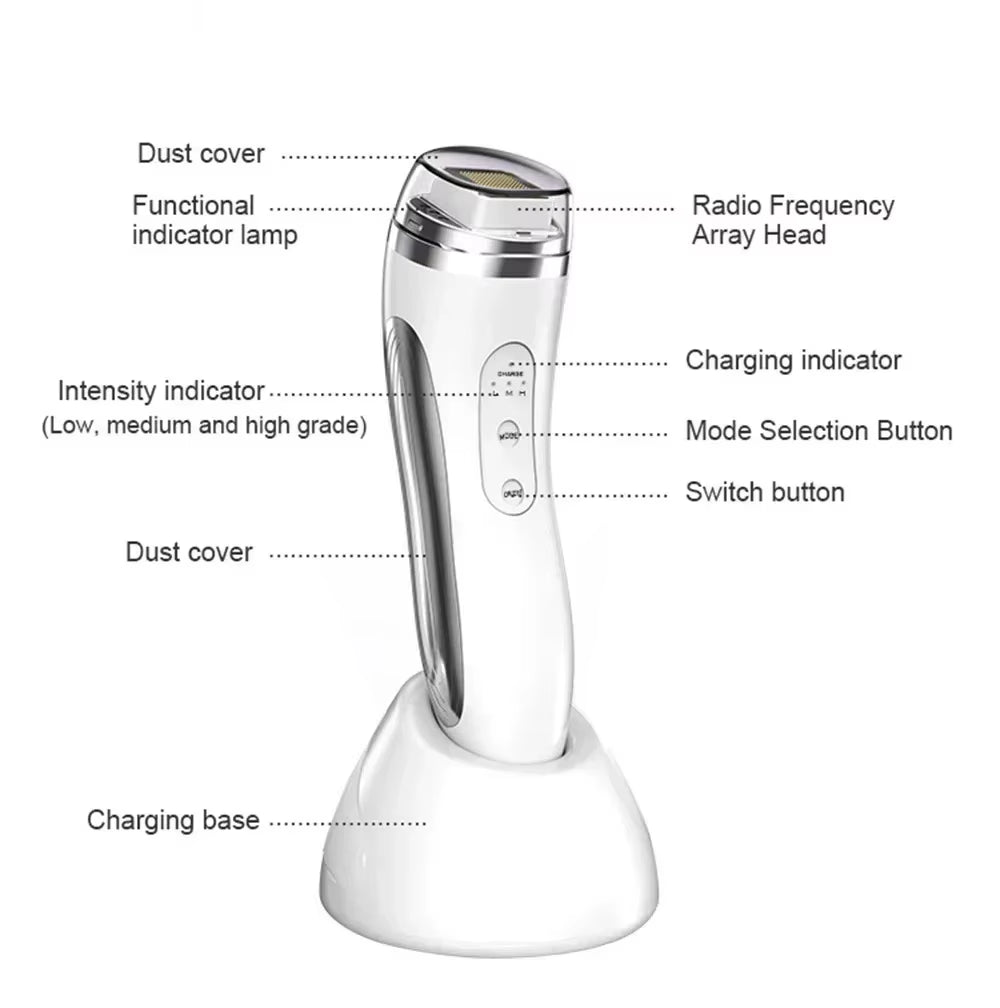RF High Frequency Facial Care Radio Frequency Facial Beauty Lifting Machine Device Dot Matrix Wrinkle Removal Skin Tightening