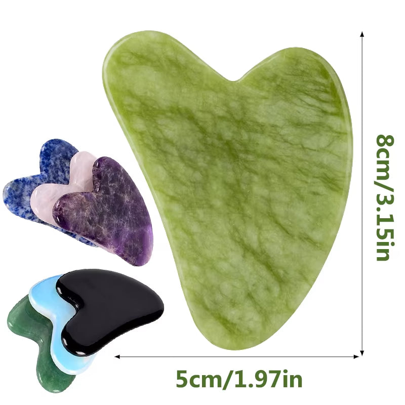 Revitalize Your Skin with the Gua Sha Jade Massager Roller - Enhance Beauty and Reduce Tension for Face, Neck, and Eyes