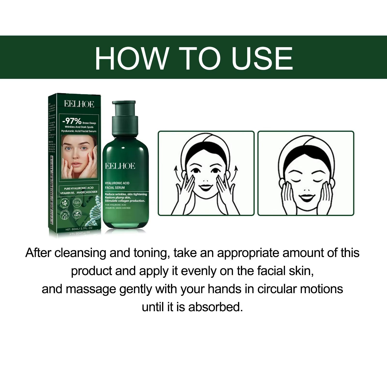 Facial Neck Skin Firming Regeneration Hyaluronic Acid Lifting Restore Plump Skin Anti-Aging Wrinkles Moisturizing Essence