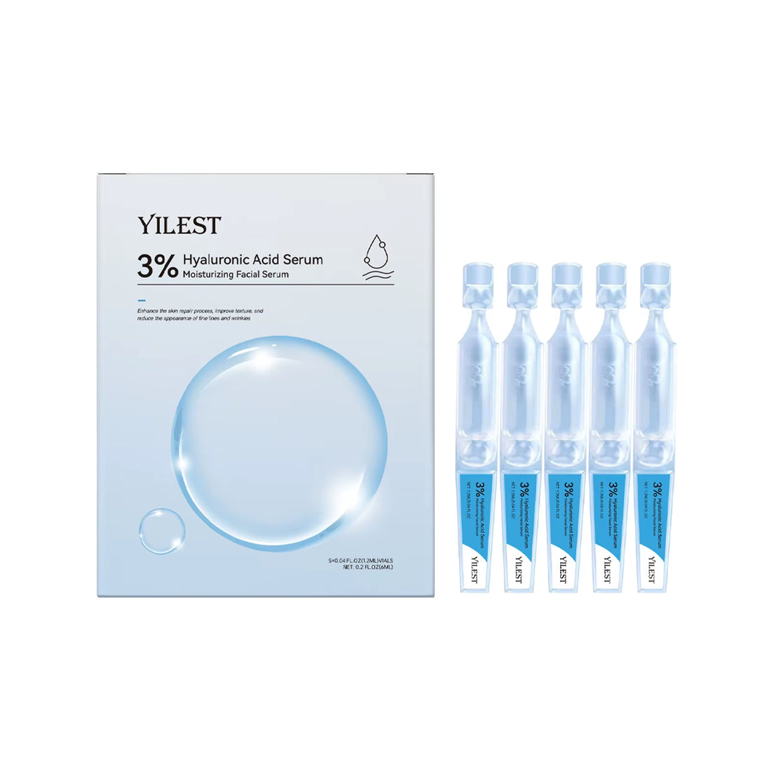 Revitalize Your Skin with 10Pcs PDRN Serum - Moisturizing, Brightening, and Anti-Aging Facial Treatment