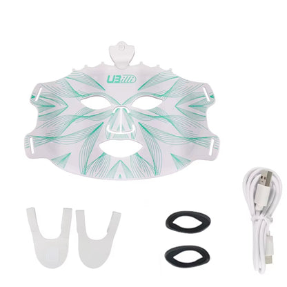 7 Colors LED Photon Beauty Mask Instrument USB Electronic Mask Rejuvenation Lightens Fine Lines Brighten Skin Tone Repair Skin