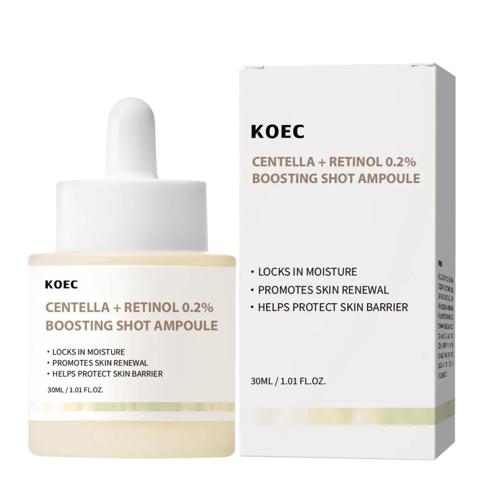 KOEC Centella Retinol Boosting Shot Ampoule Serum Repair Soothing Sensitive Skin Care Facial Essence Anti-Aging  Moisturizing