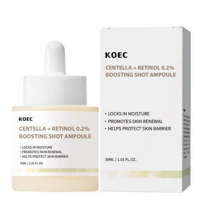 KOEC Centella Retinol Boosting Shot Ampoule Serum Repair Soothing Sensitive Skin Care Facial Essence Anti-Aging  Moisturizing