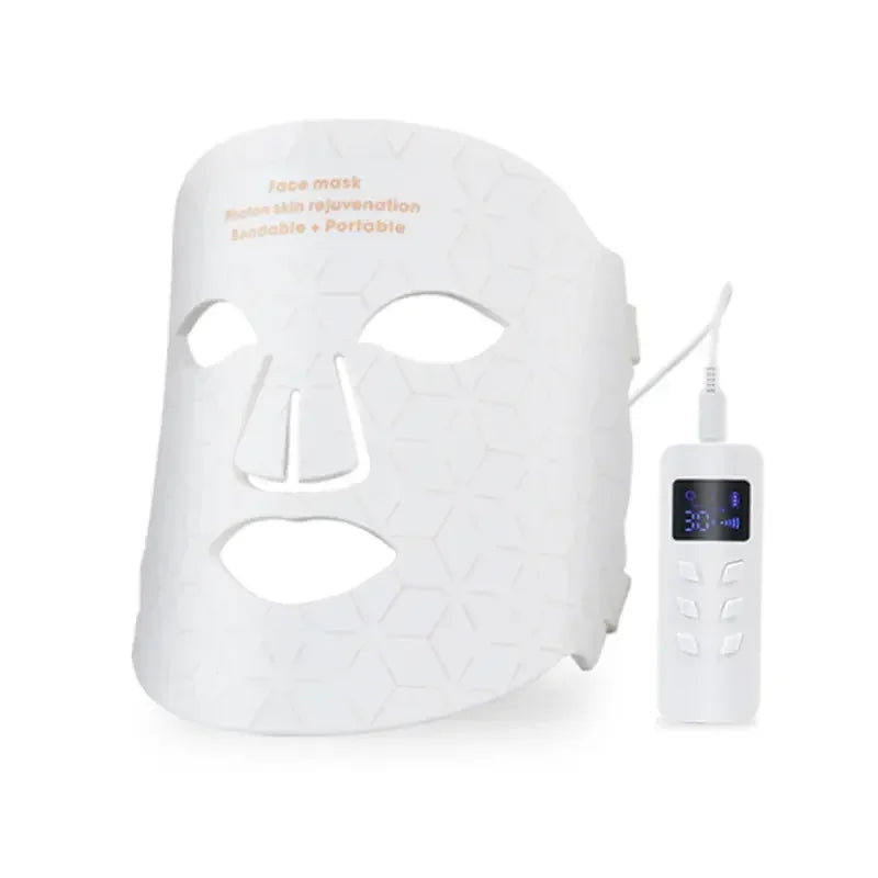 Led Silicone Mask Led Light Therapy Mask Led Red Light Facial Beauty Mask for Face Acne Blue Light Therapy Face