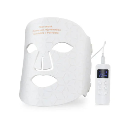 Led Silicone Mask Led Light Therapy Mask Led Red Light Facial Beauty Mask for Face Acne Blue Light Therapy Face