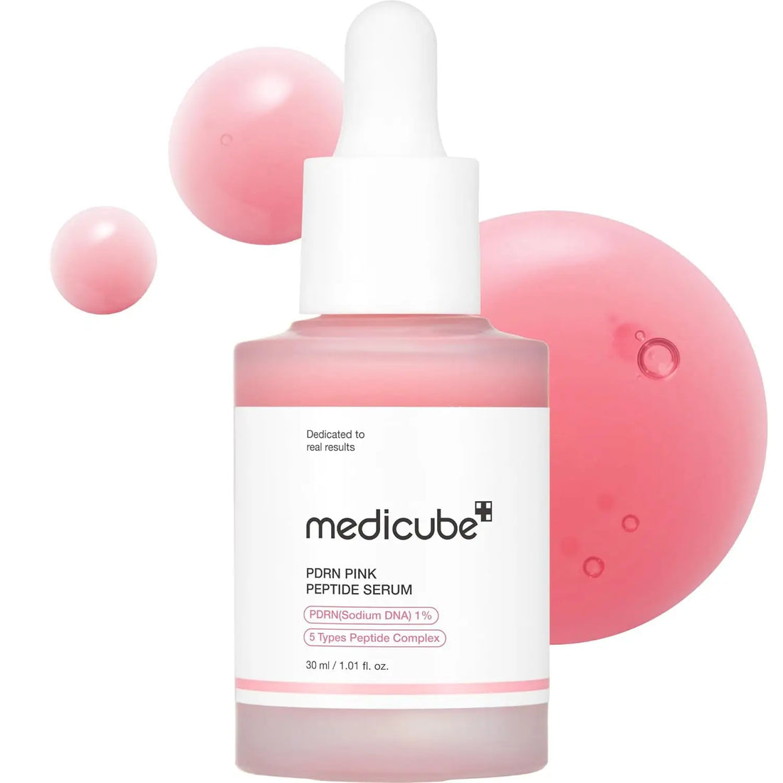 medicube Salmon DNAPink Peptide Serum, Pink Glow Serum, Peptide, Niacinamide, Hydrating Moisturizing &amp; Firming Uneven Skin Serum