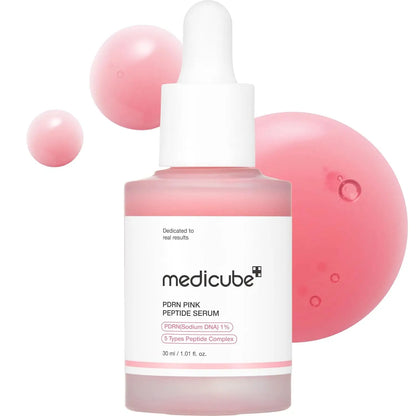 medicube Salmon DNAPink Peptide Serum, Pink Glow Serum, Peptide, Niacinamide, Hydrating Moisturizing &amp; Firming Uneven Skin Serum