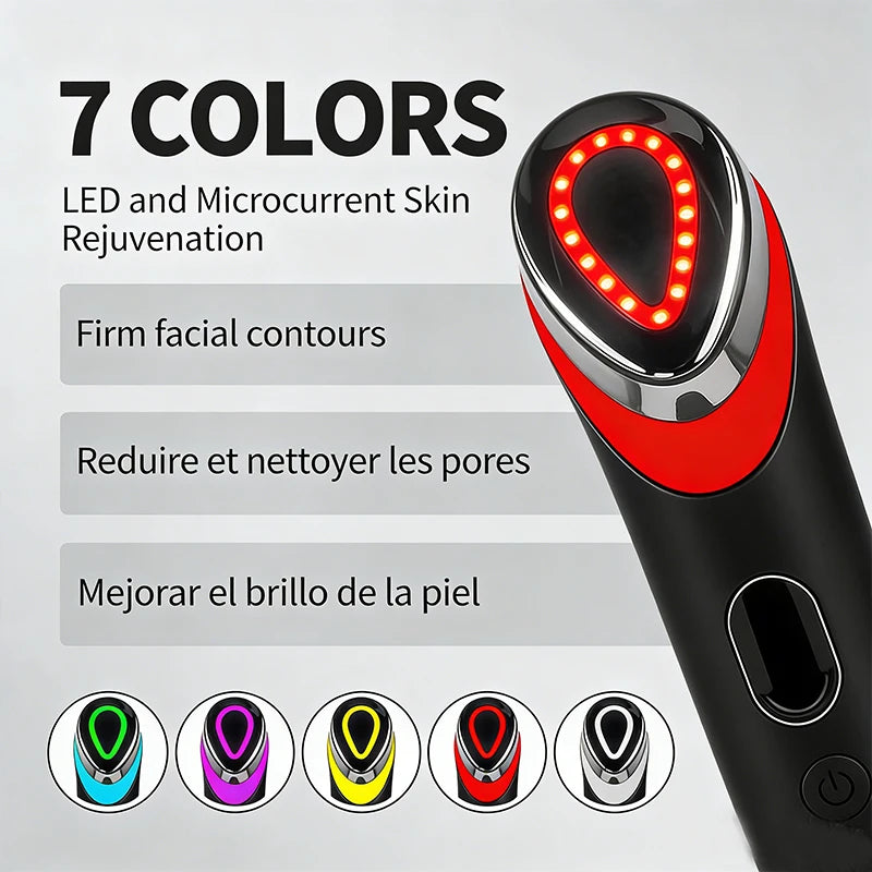 7 Colors Age-R Booster Pro Facial Skin Care Anti-Wrinkle Beauty Device Massager for Home Use