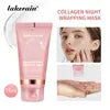 Collagen Night Wrapping Mask Exfoliating Facial Elastic Moisturizing Care Reduce Relaxation Dullness Hydrolyzed Collagen Shiny