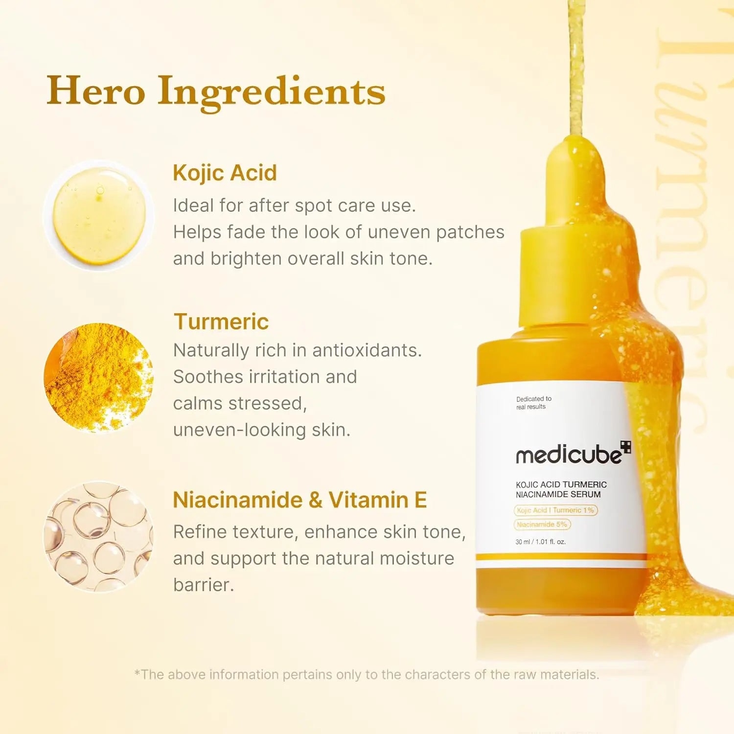 medicube Kojic Acid Turmeric Clarifying &amp; Balancing Capsule Serum for Troubled Skin | Soothing &amp; Brightening Facial Serum