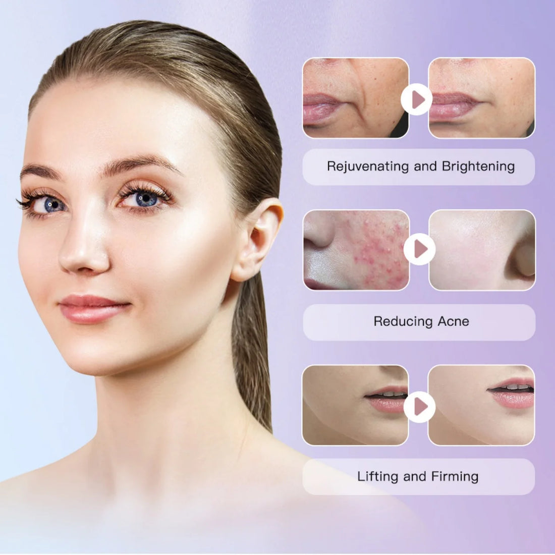 Multi-Functional Home R F Beauty Instrument Personal Care Appliances Skin Care Anti-Wrinkle Lifting Eye Firming Face Massager
