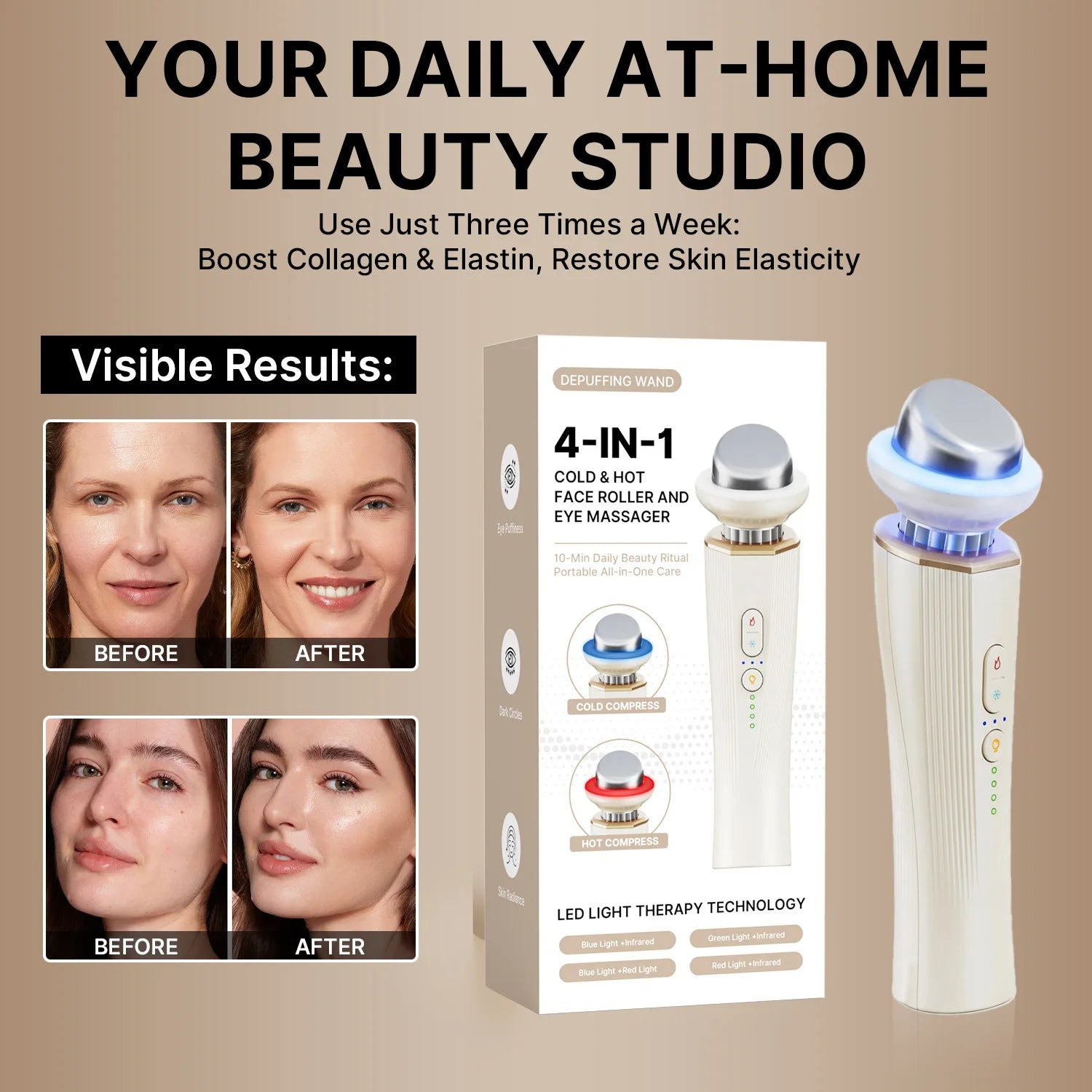 Home Use Beauty Facial Lifting Skin Tightening Tool Face Care Lift Anti Aging Machine Device Massager Wrinkle Remover Equipment