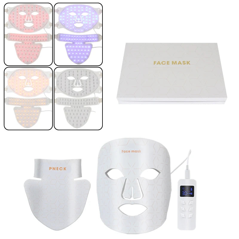2026 New Generation 4 Colors Red Light Multi-functional Red Light Led Facial Mask Illumination Function Led Face Mask Photon
