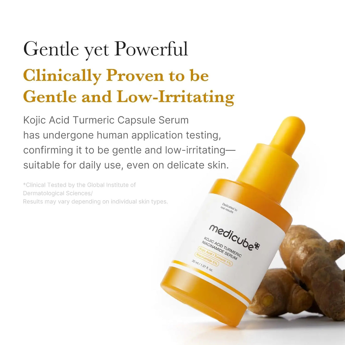 medicube Kojic Acid Turmeric Clarifying &amp; Balancing Capsule Serum for Troubled Skin | Soothing &amp; Brightening Facial Serum