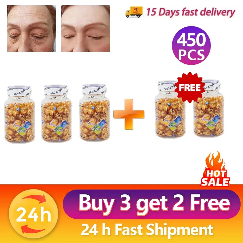 Vitamin E Anti-Wrinkle Serum Firming Fade Fine Lines Brightening Tighten Saggin Repair Deep Hydration Anti Aging Korean Skincare