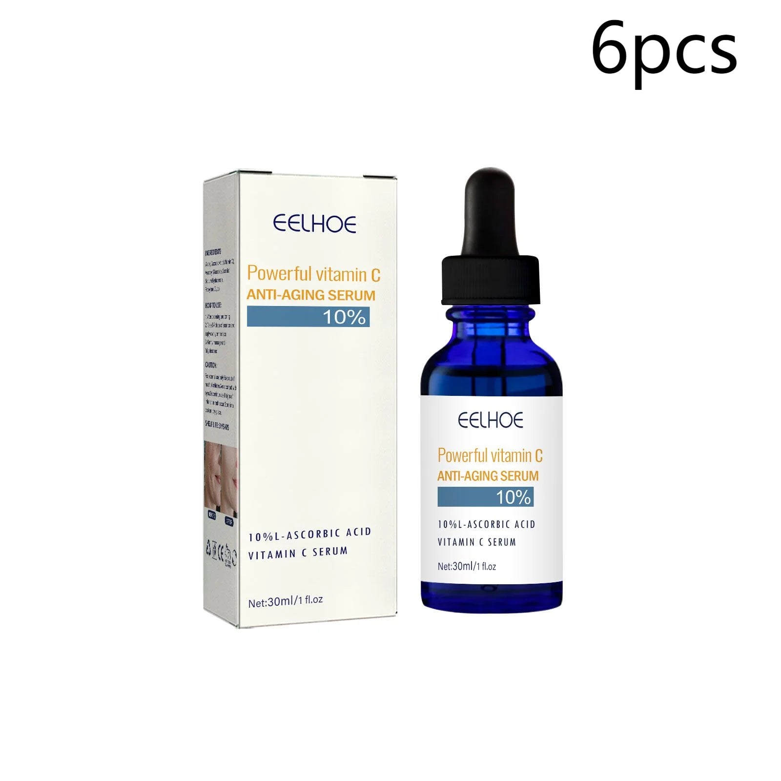 Vitamin C Anti-Aging Serum, Hydrating &amp; Firming Facial Treatment, Smooths Fine Lines for Youthful Skin