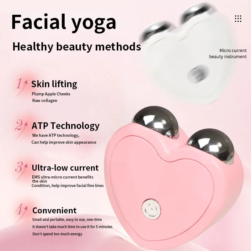 Micro Current Face Beauty Instrument Mini Portable Face Slimming Massager EMS Delicate Contour Lifting Firm Skin Beauty Device