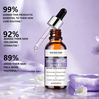 Hyaluronic Acid Face Serum Instant Hydration Moisturizer for Smooth Plump Skin - Brighten skin Daily Skincare Essence 40/60ML
