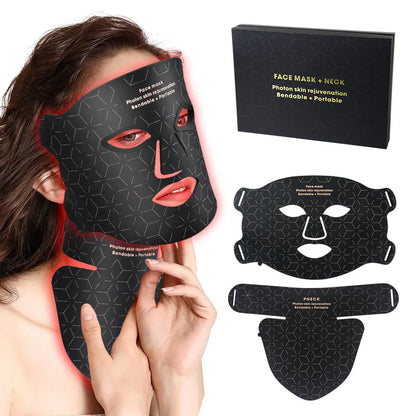 Hot Sale 4 Colors 460NM 590NM 630NM 850NM NIR Near Infrared LED Facial Face Red Light Therapy Mask