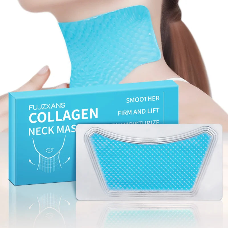 Collagen Neck Mask: Firm, Brighten &amp; Hydrate. Anti-Aging, Tighten, Nourish, Smooth Wrinkles. Deep Moisturize for Youthful Neck S