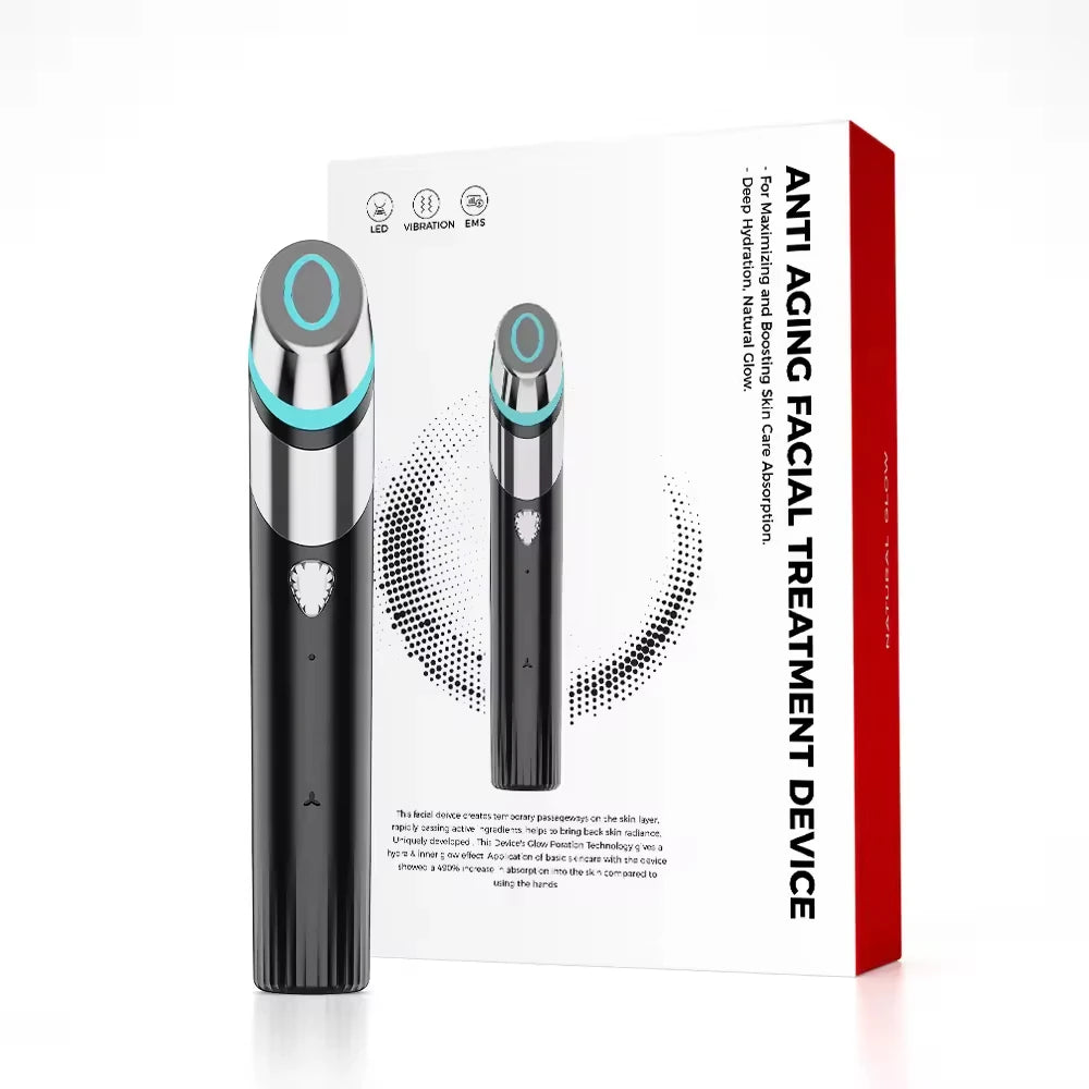 Anti-aging device Portable home anti-aging device, lifts and firms the skin Facial firming and lifting beauty device