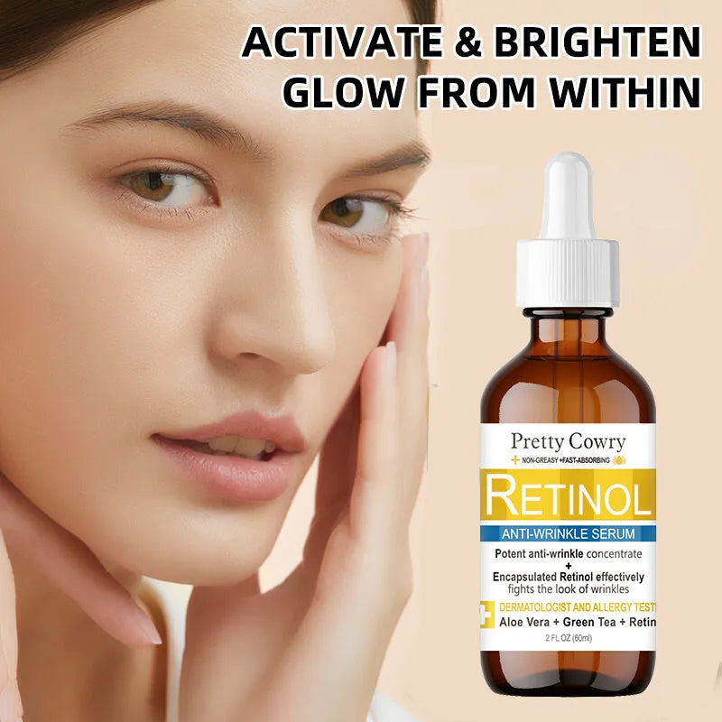 Vitamin C Anti-Wrinkle Serum Fades dark spots Evens skin tone Reduces fine lines 60ml non greasy Fast absorbing facial serum