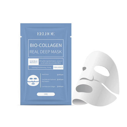 EELHOE Bio Collagen Face Mask Brightening Firm Skin Barrier Repair Shrink Pores Professional Facial Moisturizer Face Mask Sheets