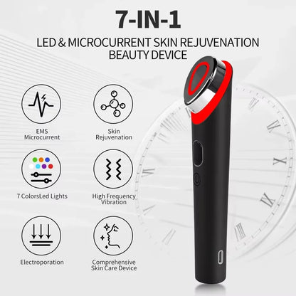7-Color LED Facial Lifting Wand – Ager Booster Pro