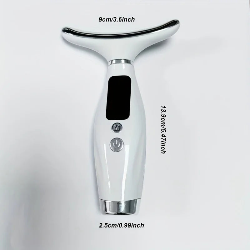 7 Colors LED Lights Face Neck Beauty Device Vibration Massage Improve Neck Lines Home Use Face Lifting Machine