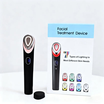 NEW Booster Pro Led Facial Light Therapy 7 Colors Eye Beauty Wand Red Light Eye Massager for Skincare &amp; Blue Rejuvenation Tool