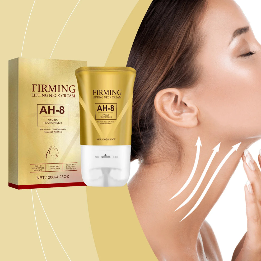 Neck Tightening Roller Cream Lifting Firming Fade Fine Lines Keep Smoothing Moisturizing Massage Brighten Neck Skin Care Creams