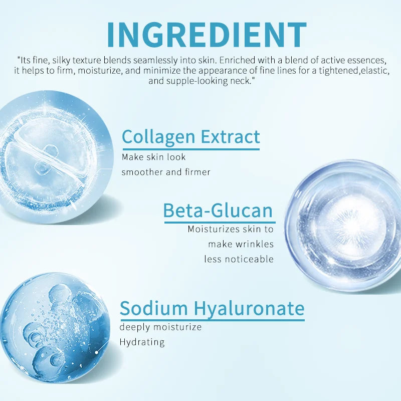 Collagen Neck Mask: Firm, Brighten &amp; Hydrate. Anti-Aging, Tighten, Nourish, Smooth Wrinkles. Deep Moisturize for Youthful Neck S
