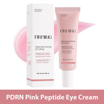 PDRN Pink Peptide Eye Cream 30ml for Women Reduces Dark Circles &amp; Wrinkles, Lifting and Firming, Deep Moisturizing