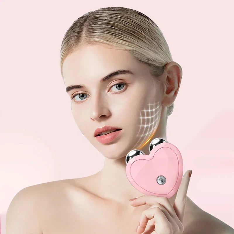 Mini Microcurrent Face Lifting Roller Device