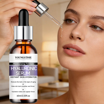 Hyaluronic Acid Face Serum Instant Hydration Moisturizer for Smooth Plump Skin - Brighten skin Daily Skincare Essence 40/60ML