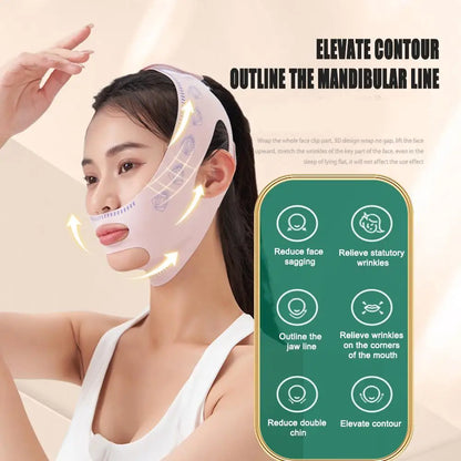 1pcs Anti Wrinkle Face Bandage Adjustable V Face Lift Up Belt Reduce Double Sculpting Skin Lifting Face Mask Sleeping Facial
