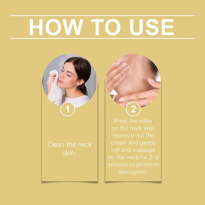 Neck Tightening Roller Cream Lifting Firming Fade Fine Lines Keep Smoothing Moisturizing Massage Brighten Neck Skin Care Creams