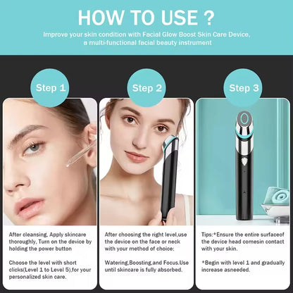 Anti-aging device Portable home anti-aging device, lifts and firms the skin Facial firming and lifting beauty device