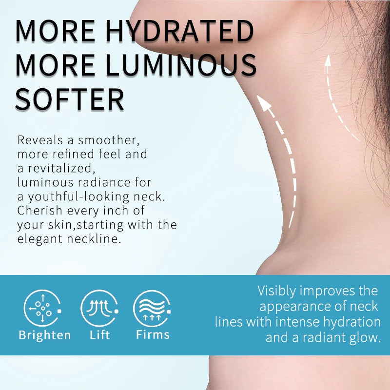 Collagen Neck Mask: Firm, Brighten &amp; Hydrate. Anti-Aging, Tighten, Nourish, Smooth Wrinkles. Deep Moisturize for Youthful Neck S