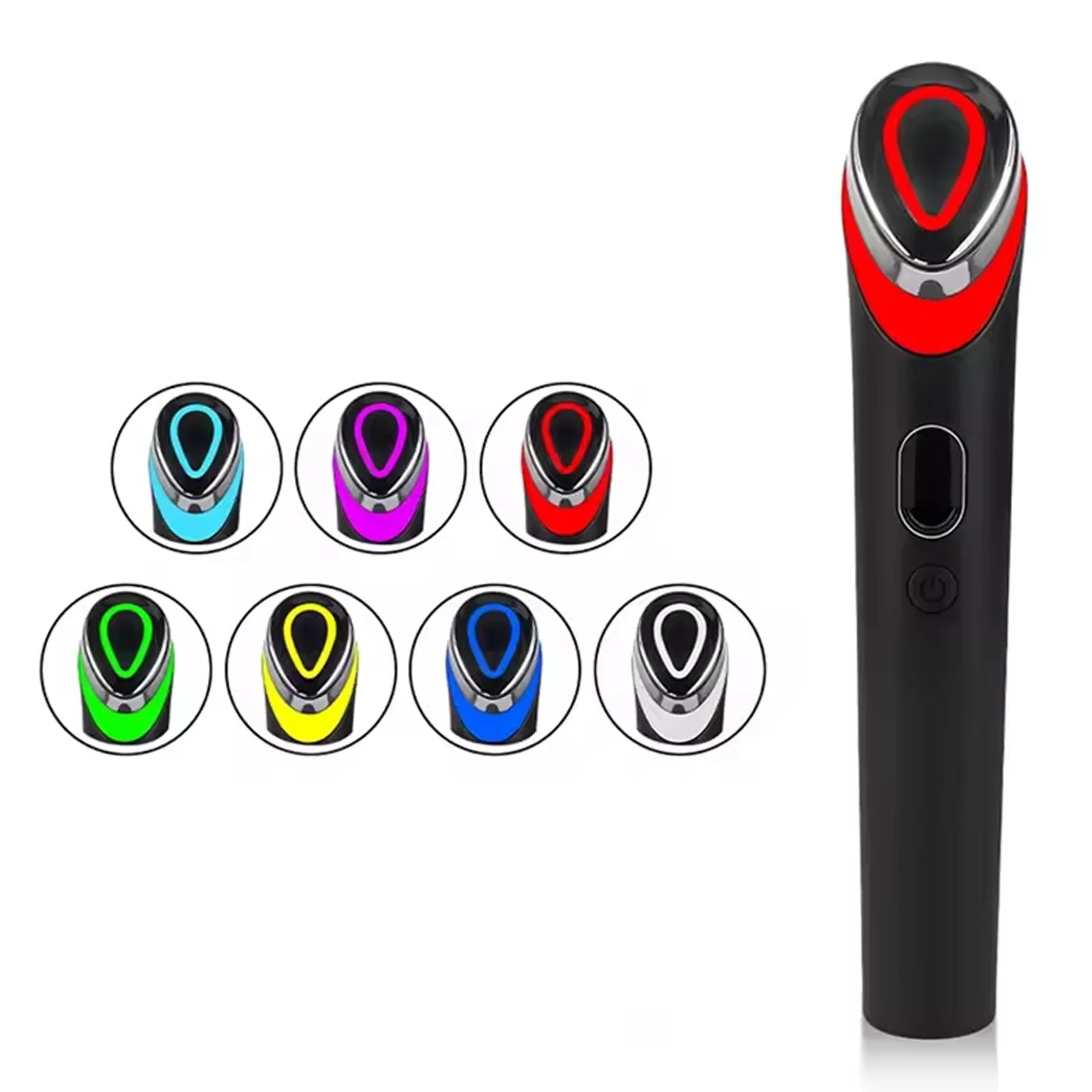 NEW Booster Pro Led Facial Light Therapy 7 Colors Eye Beauty Wand Red Light Eye Massager for Skincare &amp; Blue Rejuvenation Tool