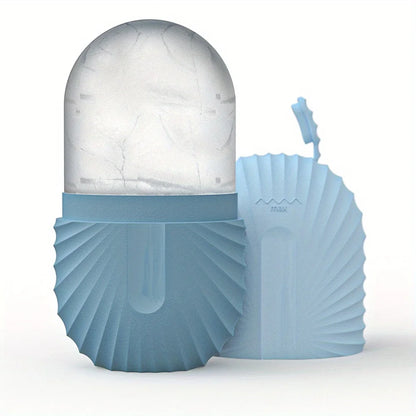 Ice Face Roller Facial Skincare Ice Roller Set, Stainless Steel Facial Roller Gua Sha Face Tool Face Massage Roller Mold Cube