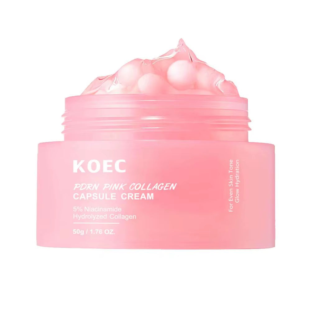 Revitalize Your Skin with PDRN Pink Collagen Capsule Cream - 5% Niacinamide &amp; VC for Brightening and Firming Effect!
