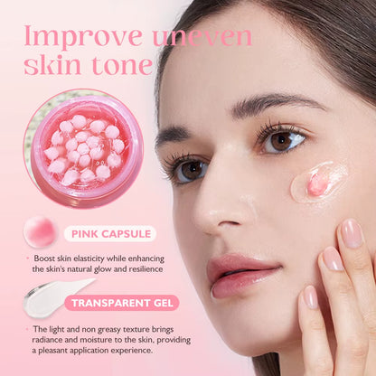Revitalize Your Skin with 50G KOEC PDRN Pink Collagen Capsule Cream - Anti-Wrinkle, Hydrating, and Glowing Formula with 5% Niacinamide and Hydrolyzed Collagen