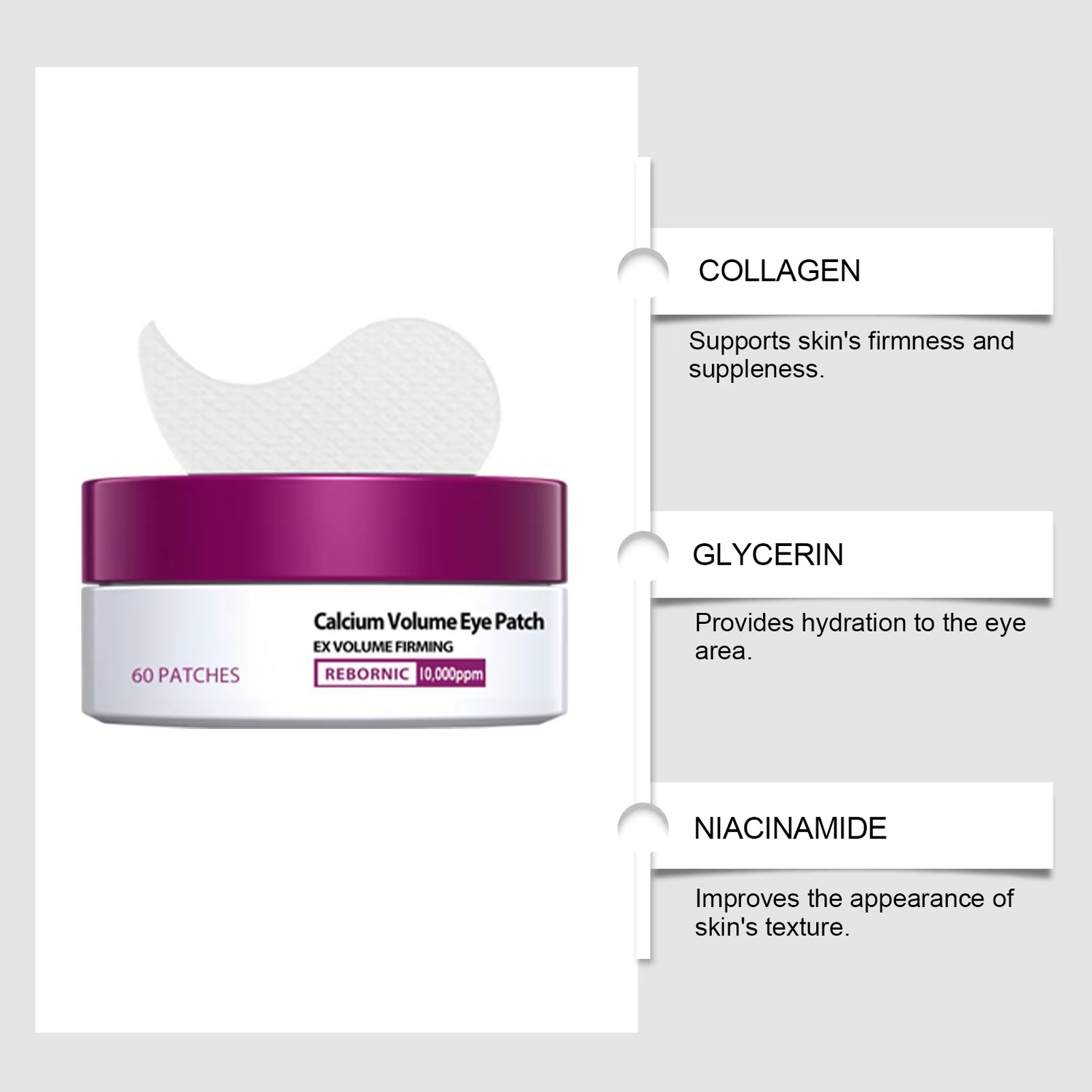Revitalize Your Skin with the Calcium Skincare Set: Anti-Aging Serum, Eye Patches, and Multi Balm for Youthful Glow and Reduced Dark Circles