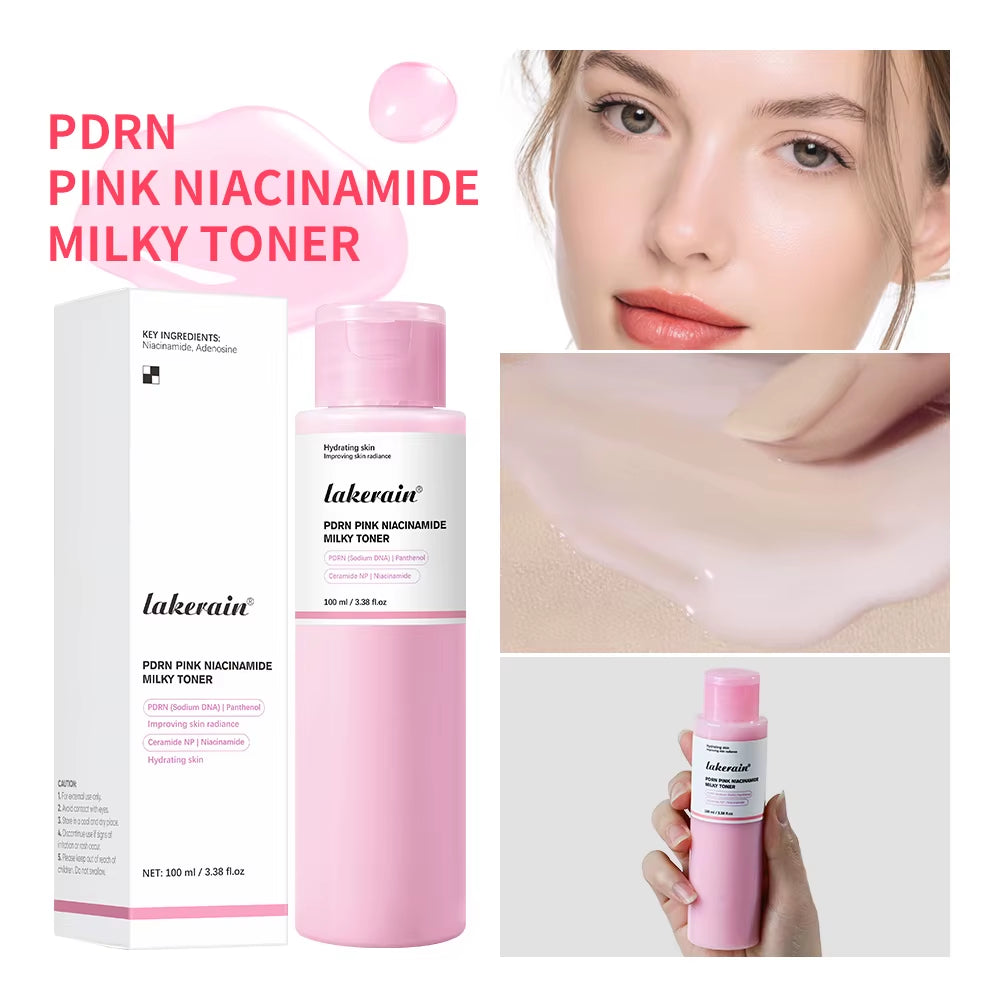 Unlock Radiant Skin with PDRN Pink Niacinamide Milky Toner - Hydrating, Soothing, and Moisturizing for a Glass Glow Finish