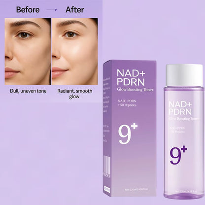 NAD+PDRN Glow Boosting Toner - Hydrate, Firm, and Revitalize Your Skin with 50+ Peptides for a Youthful Glow - 120ML