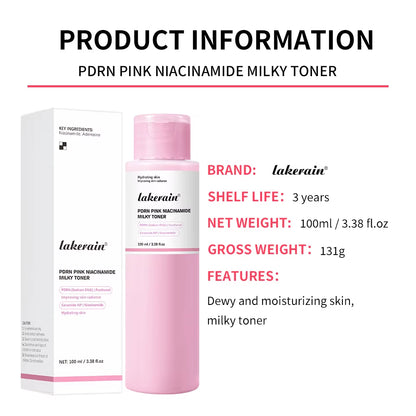 Unlock Radiant Skin with PDRN Pink Niacinamide Milky Toner - Hydrating, Soothing, and Moisturizing for a Glass Glow Finish